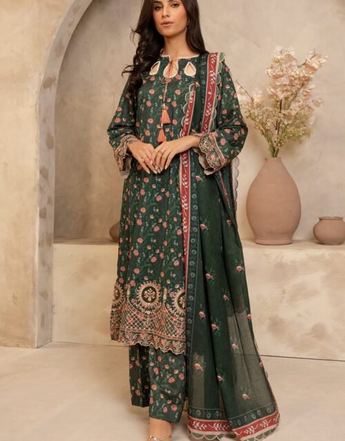 Zellbury Unstitched 3 Piece Embroidered Lawn Collection'2025 - D11 (WUS25E30137)