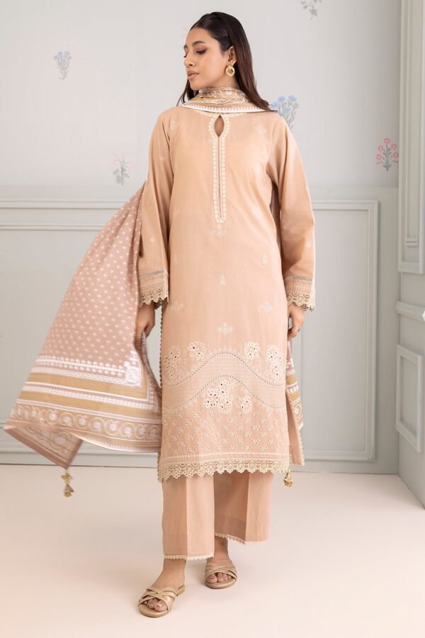 Zellbury Unstitched 3 Piece Embroidered Lawn Collection'2025 - D14 (WUS25E30217)