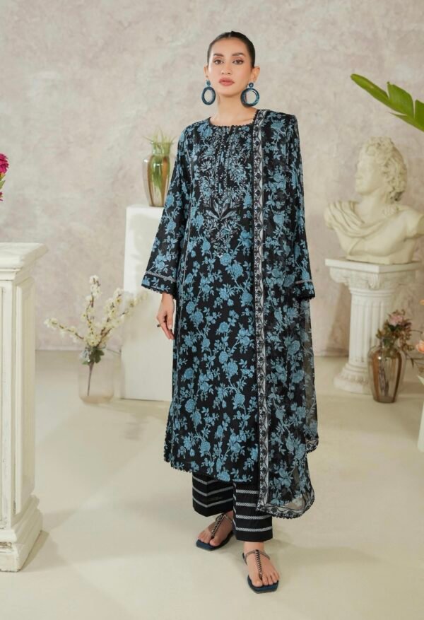 PREMIUM MISHAAL by Gull Jee – DIGITAL PRINTED EMBROIDERED 3 PIECE EDIT’25 – D01