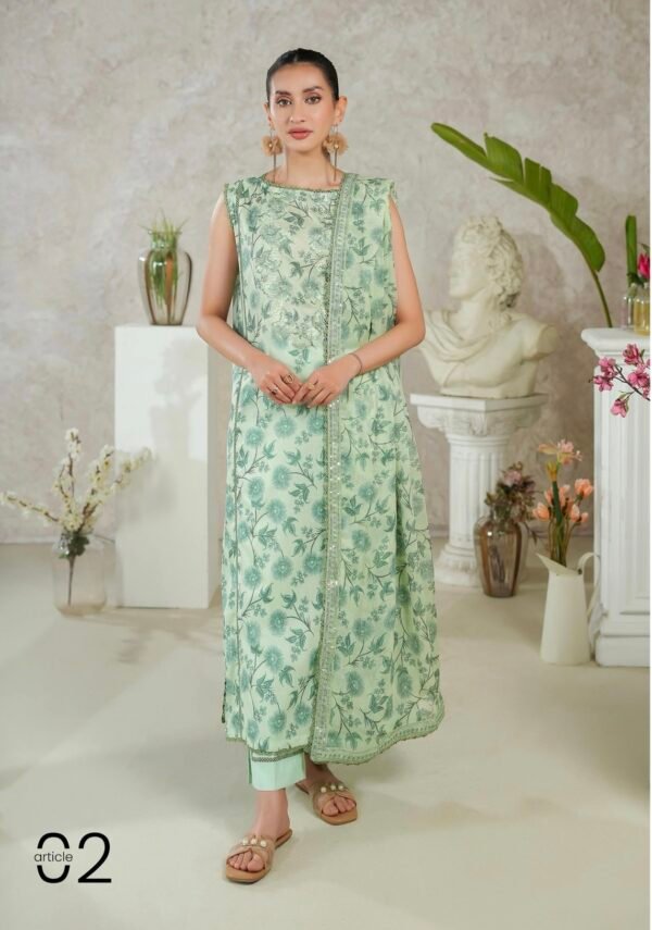 PREMIUM MISHAAL by Gull Jee – DIGITAL PRINTED EMBROIDERED 3 PIECE EDIT’25 – D02