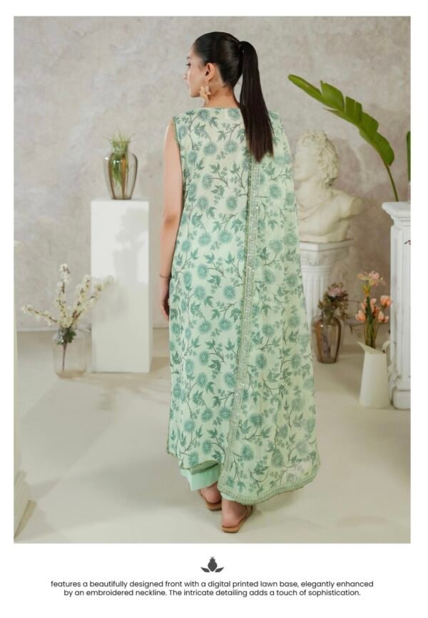PREMIUM MISHAAL by Gull Jee – DIGITAL PRINTED EMBROIDERED 3 PIECE EDIT’25 – D02 - Image 2