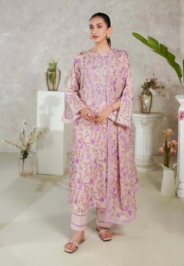 PREMIUM MISHAAL by Gull Jee – DIGITAL PRINTED EMBROIDERED 3 PIECE EDIT’25 – D04