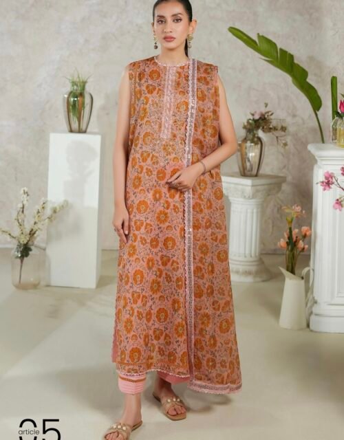 PREMIUM MISHAAL by Gull Jee – DIGITAL PRINTED EMBROIDERED 3 PIECE EDIT’25 – D05