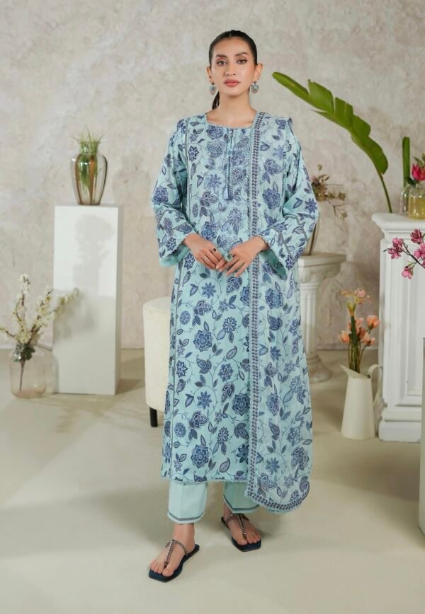 PREMIUM MISHAAL by Gull Jee – DIGITAL PRINTED EMBROIDERED 3 PIECE EDIT’25 – D07