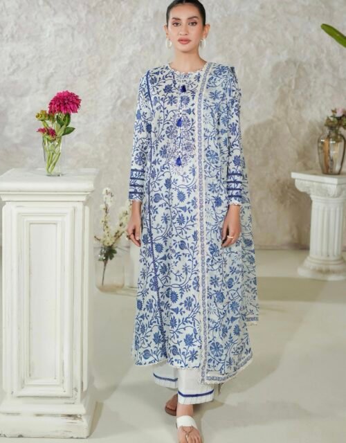PREMIUM MISHAAL by Gull Jee – DIGITAL PRINTED EMBROIDERED 3 PIECE EDIT’25 – D10