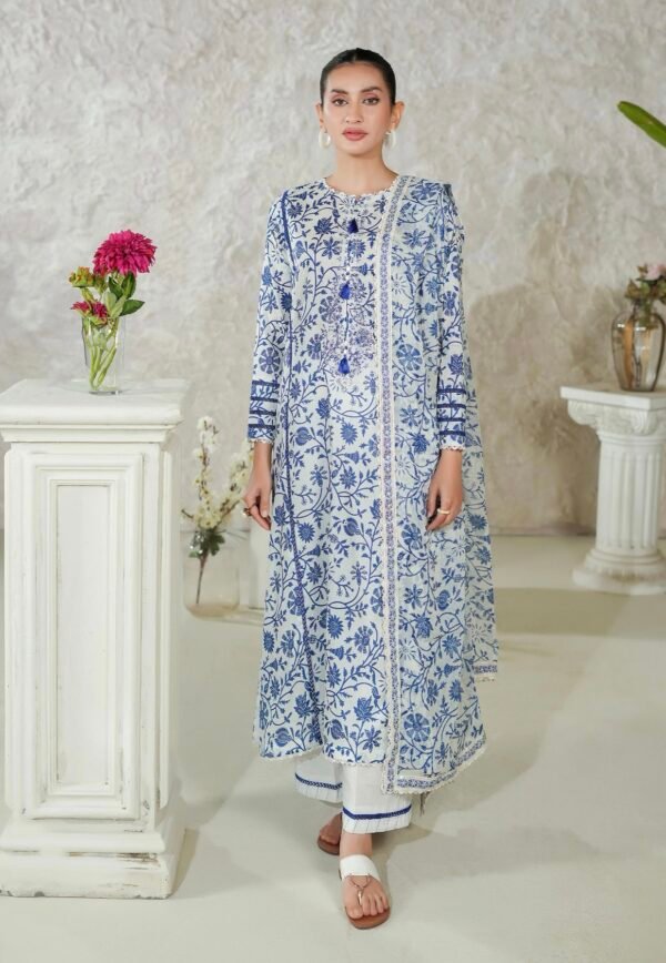 PREMIUM MISHAAL by Gull Jee – DIGITAL PRINTED EMBROIDERED 3 PIECE EDIT’25 – D10