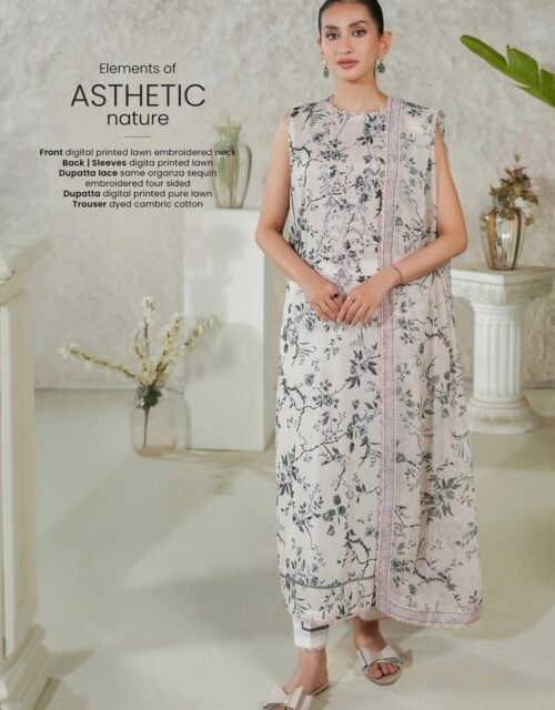 PREMIUM MISHAAL by Gull Jee – DIGITAL PRINTED EMBROIDERED 3 PIECE EDIT’25 – D12