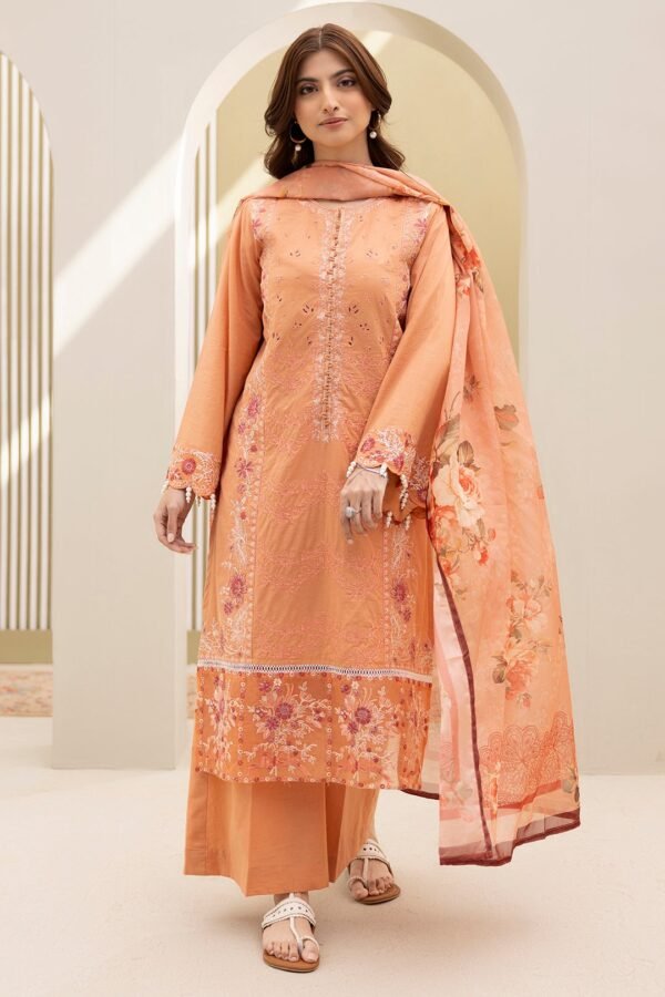 Zellbury Unstitched 3 Piece Embroidered Lawn Collection'2025 - D18 (WUS25E30289)