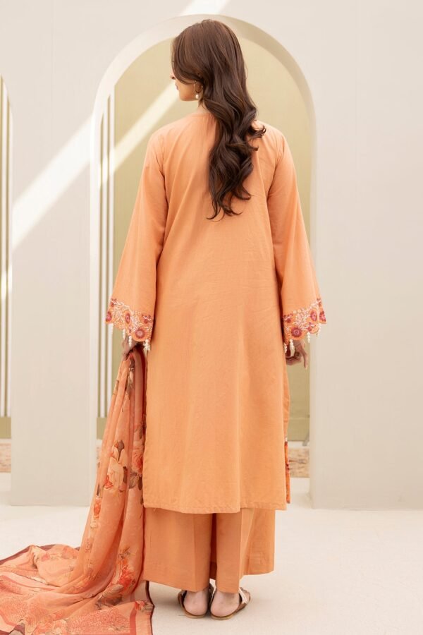 Zellbury Unstitched 3 Piece Embroidered Lawn Collection'2025 - D18 (WUS25E30289) - Image 3
