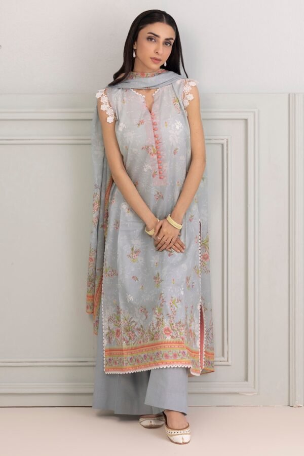 Zellbury Unstitched 3 Piece Printed Lawn Collection'2025 - D55 (WUS25X30428)