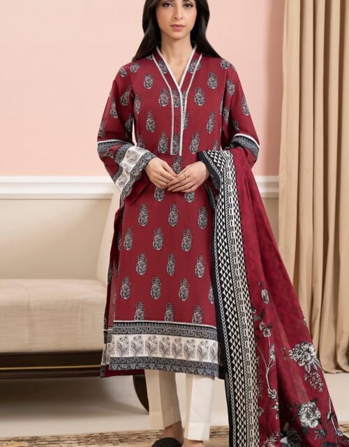 Zellbury Unstitched 2 Piece Printed Lawn Collection'2025 ( SHIRT DUPATTA)- D34 (WUS25X20625)