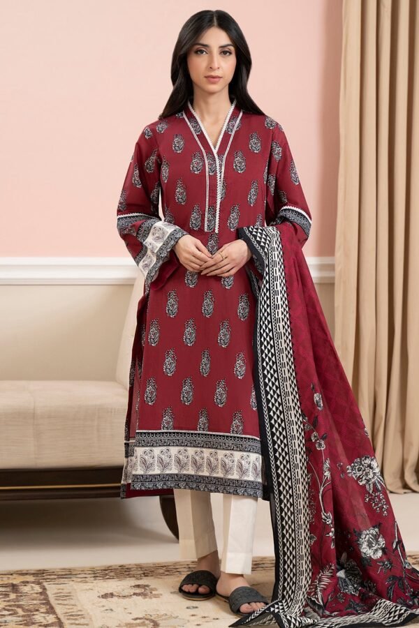 Zellbury Unstitched 2 Piece Printed Lawn Collection'2025 ( SHIRT DUPATTA)- D34 (WUS25X20625)