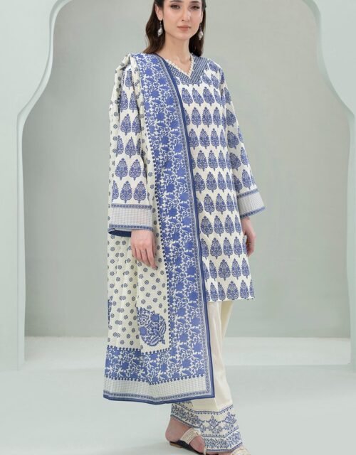 Zellbury Unstitched 3 Piece Embroidered Lawn Collection'2025 - D25 (WUS25E30461)