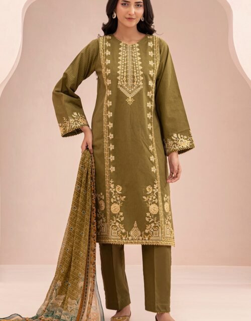 Zellbury Unstitched 3 Piece Embroidered Lawn Collection'2025 - D26 (WUS25E30347)
