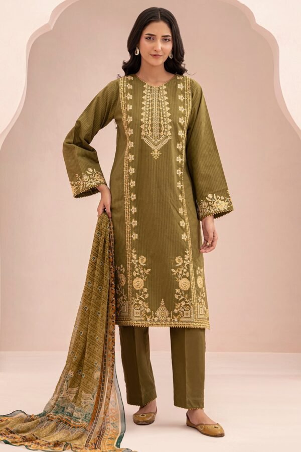 Zellbury Unstitched 3 Piece Embroidered Lawn Collection'2025 - D26 (WUS25E30347)