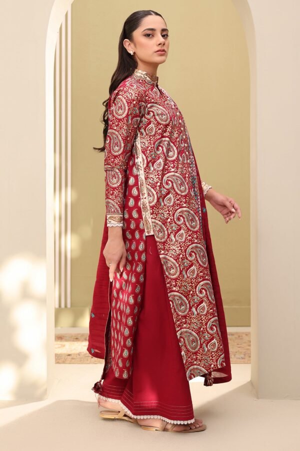 Zellbury Unstitched 3 Piece Embroidered Lawn Collection'2025 - D27 (WUS25E30817) - Image 2