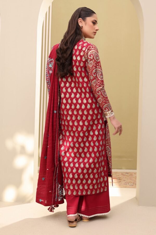 Zellbury Unstitched 3 Piece Embroidered Lawn Collection'2025 - D27 (WUS25E30817) - Image 3