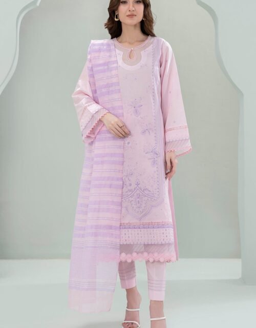 Zellbury Unstitched 3 Piece Embroidered Lawn Collection'2025 - D28 (WUS25E30350)
