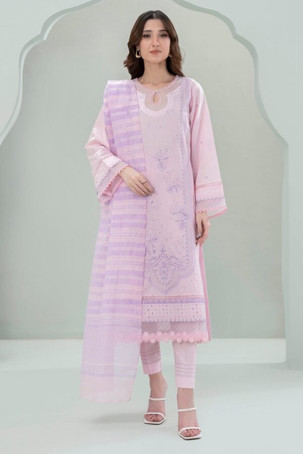 Zellbury Unstitched 3 Piece Embroidered Lawn Collection'2025 - D28 (WUS25E30350)