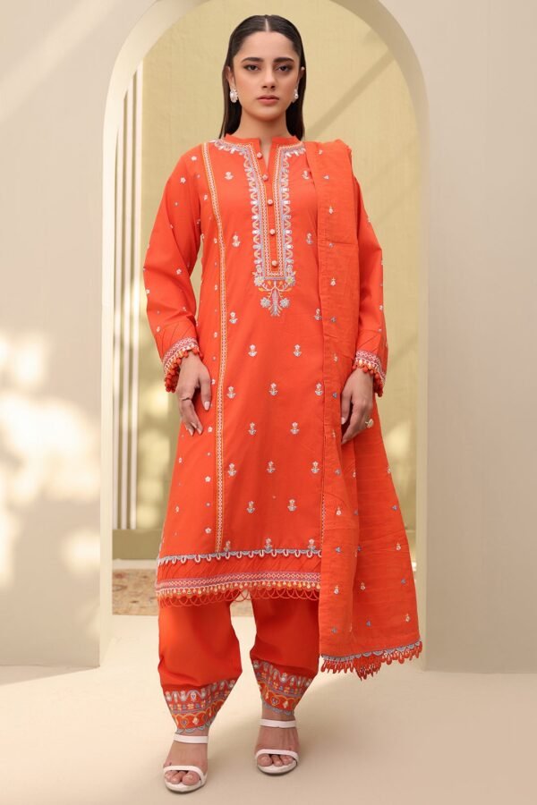 Zellbury Unstitched 3 Piece Embroidered Lawn Collection'2025 - D29 (WUS25E30818)