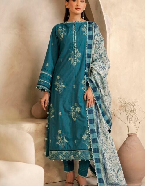 Zellbury Unstitched 3 Piece Embroidered Lawn Collection'2025 - D30 (WUS25E30290)