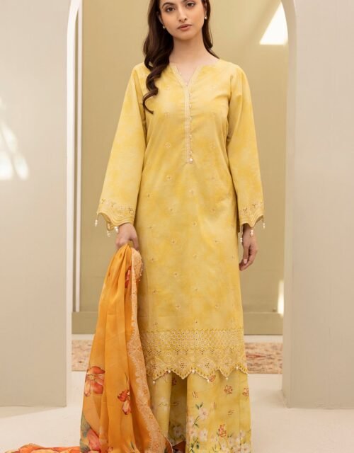 Zellbury Unstitched 3 Piece Embroidered Lawn Collection'2025 - D31 (WUS25E30151)