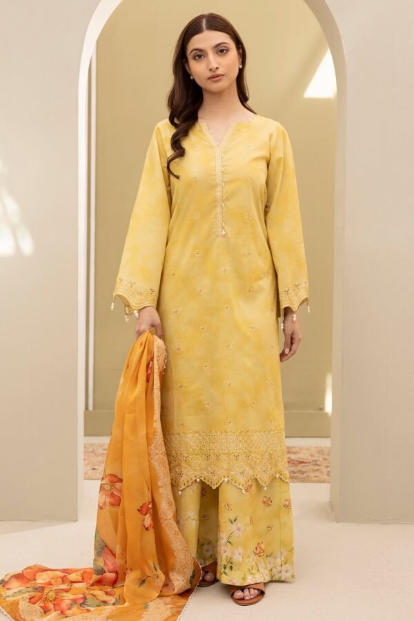Zellbury Unstitched 3 Piece Embroidered Lawn Collection'2025 - D31 (WUS25E30151)