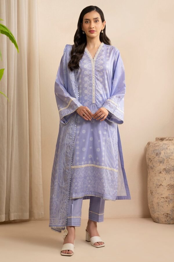 Zellbury Unstitched 3 Piece Printed Lawn Collection'2025 - D114 (WUS25X30586)