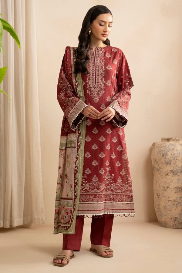 Zellbury Unstitched 3 Piece Printed Lawn Collection'2025 - D117 (WUS25X30455)