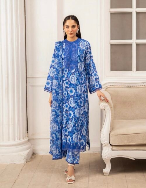 Premium ZIVA by Gull Jee - Luxury Unstitched 3 - Piece Exclusive Embroidered Lawn Collection - A02