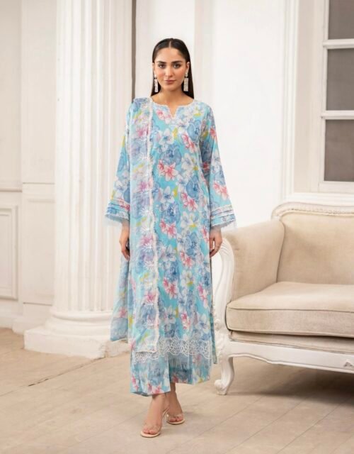Premium ZIVA by Gull Jee - Luxury Unstitched 3 - Piece Exclusive Embroidered Lawn Collection - A04