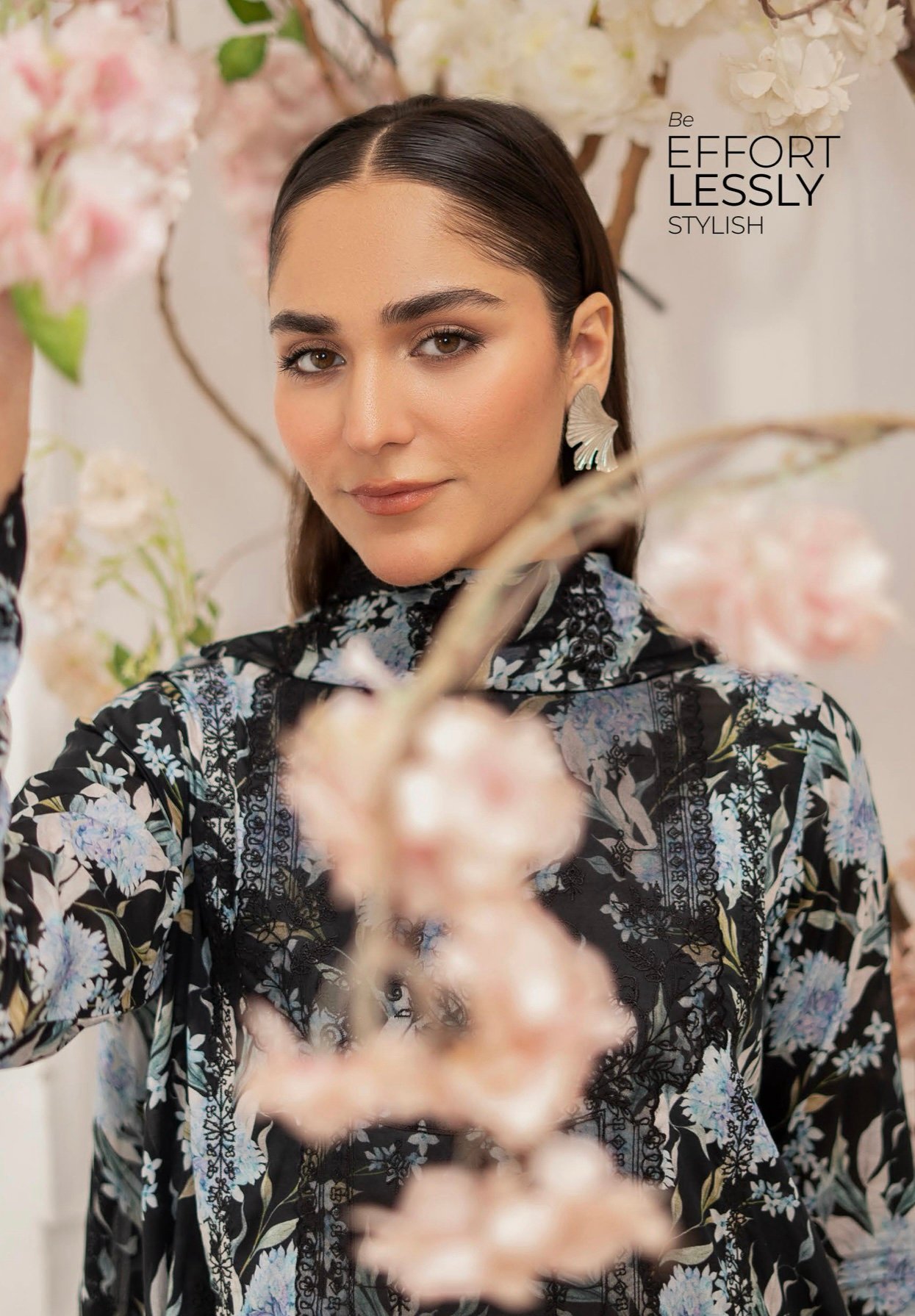 Premium ZIVA by Gull Jee - Luxury Unstitched 3 - Piece Exclusive Embroidered Lawn Collection - A05 - Image 3