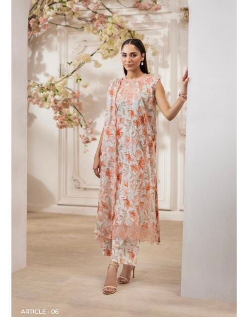 Premium ZIVA by Gull Jee - Luxury Unstitched 3 - Piece Exclusive Embroidered Lawn Collection - A06