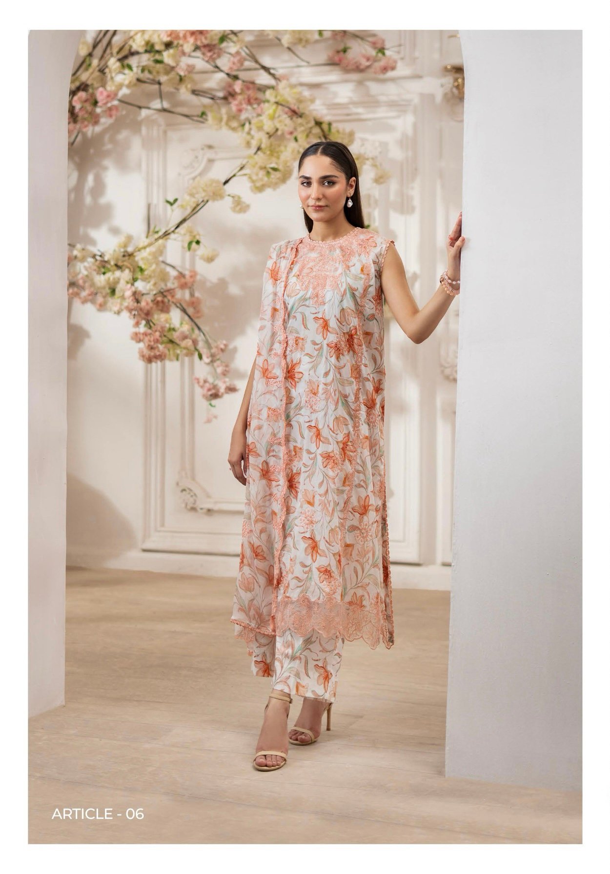 Premium ZIVA by Gull Jee - Luxury Unstitched 3 - Piece Exclusive Embroidered Lawn Collection - A06