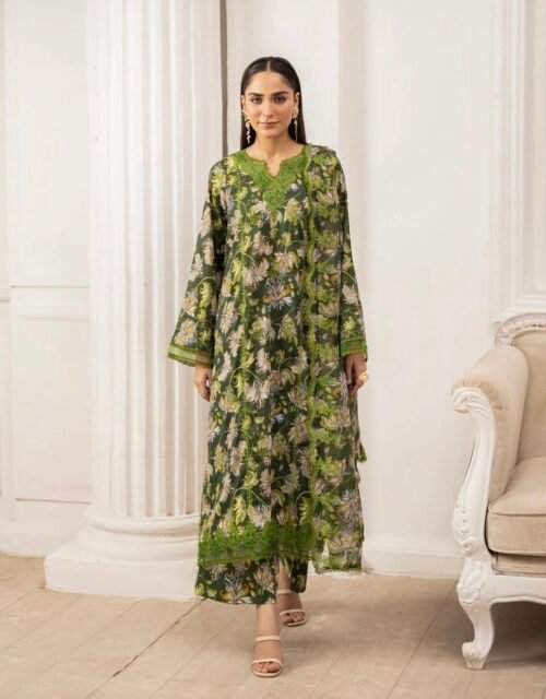 Premium ZIVA by Gull Jee - Luxury Unstitched 3 - Piece Exclusive Embroidered Lawn Collection - A07