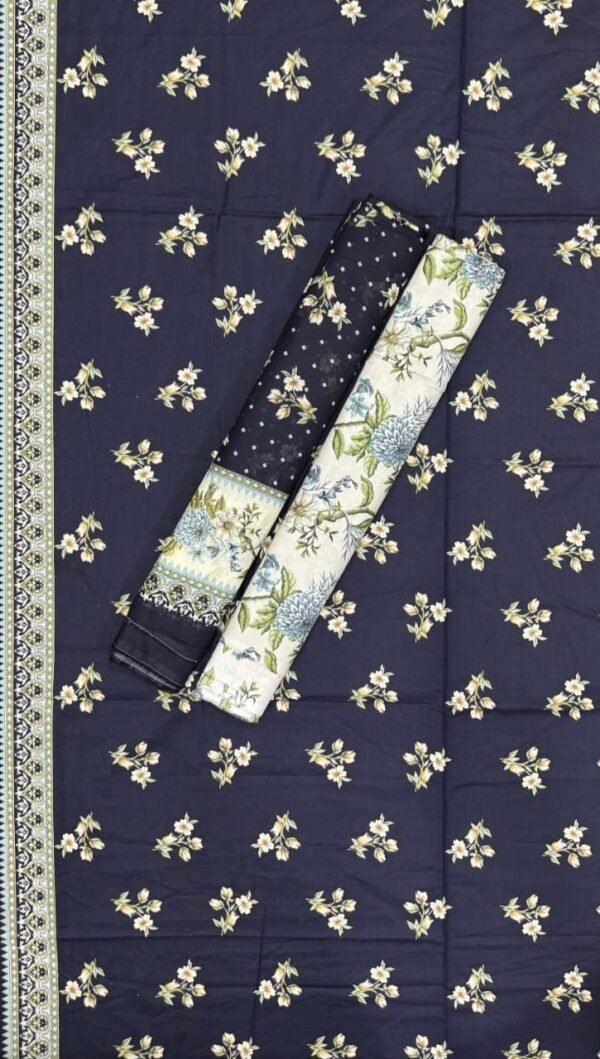 Bin Saeed Unstitched Digital Printed Summer Lawn Collection 2025 - D153