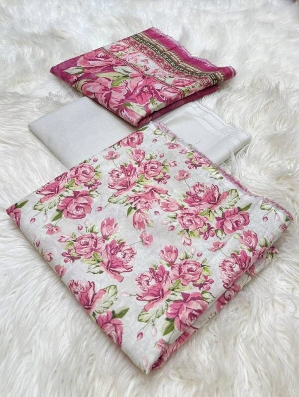 Bin Saeed Unstitched Digital Printed Summer Lawn Collection 2025 - D148