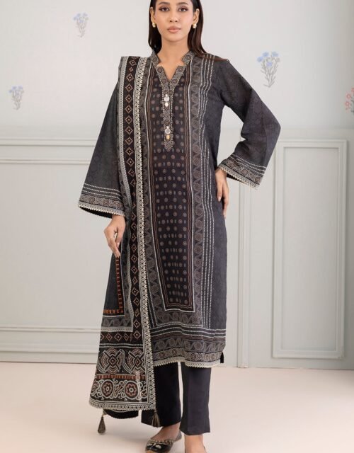 Zellbury Unstitched 3 Piece Printed Lawn Collection'2025 - D61 (WUS25X30434)