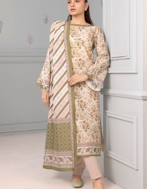 Zellbury Unstitched 3 Piece Printed Lawn Collection'2025 - D66 (WUS25X30501)