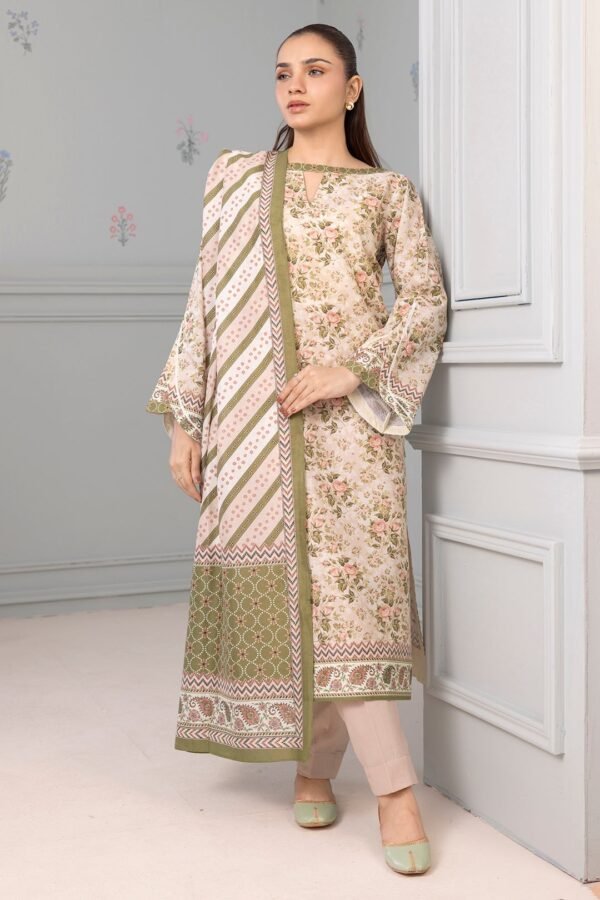 Zellbury Unstitched 3 Piece Printed Lawn Collection'2025 - D66 (WUS25X30501)