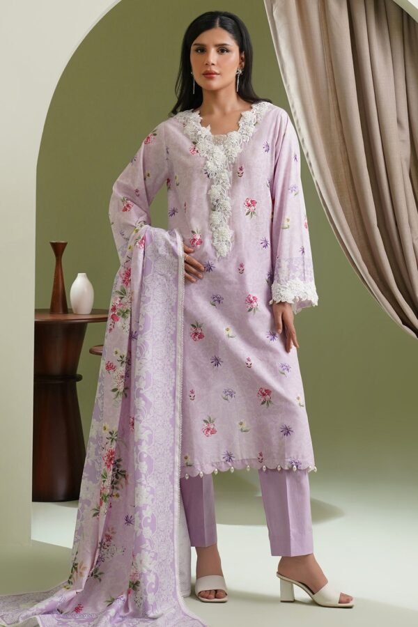 Zellbury Unstitched 3 Piece Printed Lawn Collection'2025 - D72 (WUS25X30453)