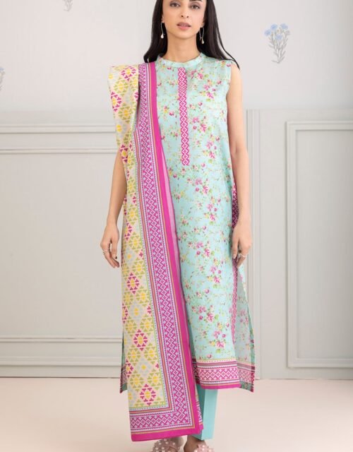 Zellbury Unstitched 3 Piece Printed Lawn Collection'2025 - D74 (WUS25X30439)