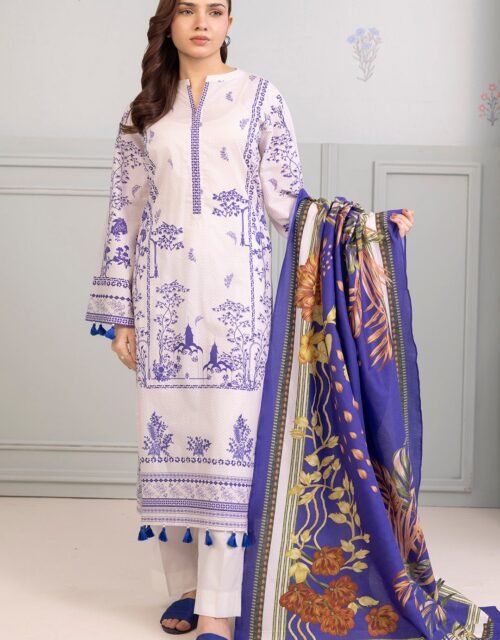 Zellbury Unstitched 2 Piece Printed Lawn Collection'2025 ( SHIRT DUPATTA)- D35 (WUS25X20408)