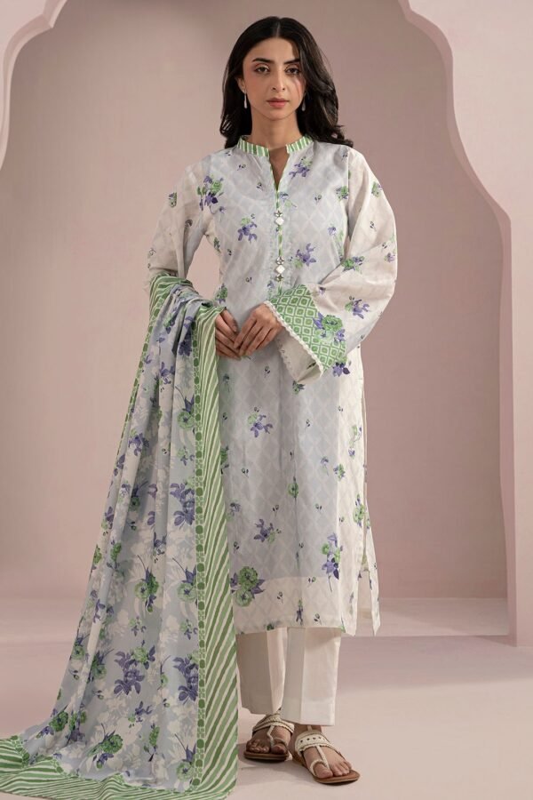 Zellbury Unstitched 2 Piece Printed Lawn Collection'2025 ( SHIRT DUPATTA)- D37 (WUS25X20543)
