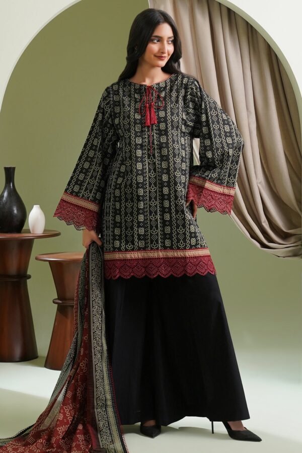 Zellbury Unstitched 2 Piece Printed Lawn Collection'2025 ( SHIRT DUPATTA)- D38 (WUS25X20472)