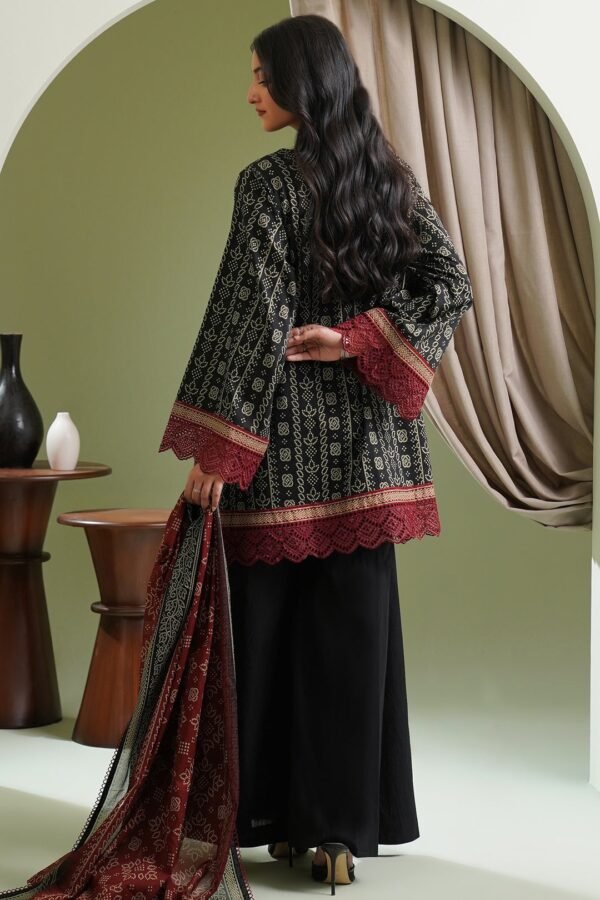 Zellbury Unstitched 2 Piece Printed Lawn Collection'2025 ( SHIRT DUPATTA)- D38 (WUS25X20472) - Image 2