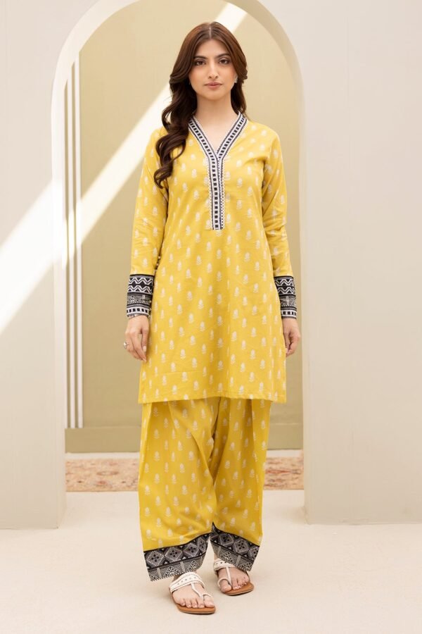 Zellbury Unstitched 2 Piece Embroidered Shirt Shalwar Lawn Collection'2025 - D06 (WUS25E20170)