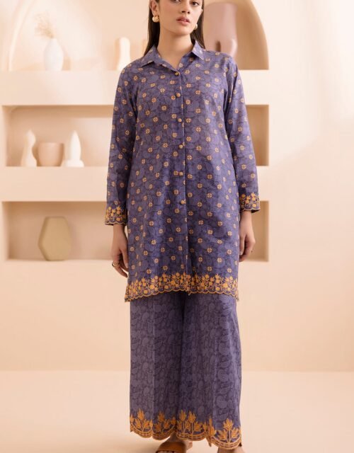 Zellbury Unstitched 2 Piece Embroidered Shirt Shalwar Lawn Collection'2025 - D09 (WUS25E20165)