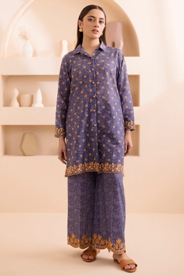 Zellbury Unstitched 2 Piece Embroidered Shirt Shalwar Lawn Collection'2025 - D09 (WUS25E20165)