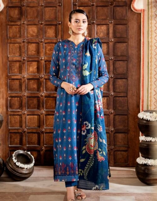 TABEER by Gull Jee – Unstitched 3 Piece Embroidered Lawn Collection’25  – A01